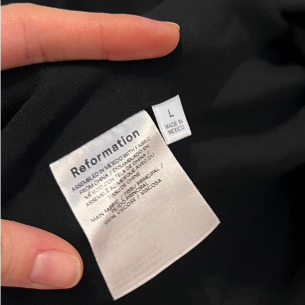 Reformation Black Keyhole Dress - Picture 3 of 3